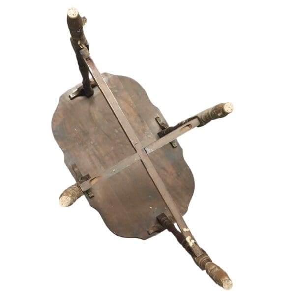 Antique Wood Side Table - Image 6