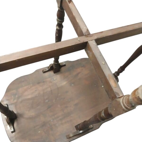Antique Wood Side Table - Image 7