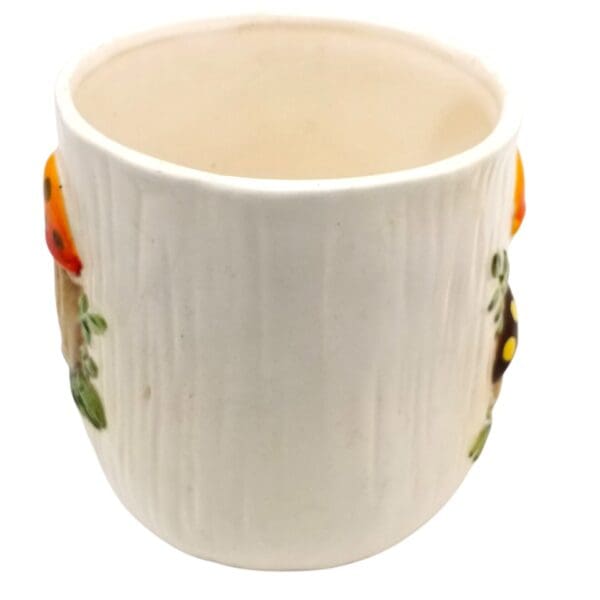 Vintage 1970s Merry Mushroom Mug, Canister (No Lid), both As-Is - Image 6
