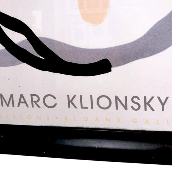 Marc Klionsky 1991 “The Hug” Modern Art Deco Poster / Lithographic - Image 2