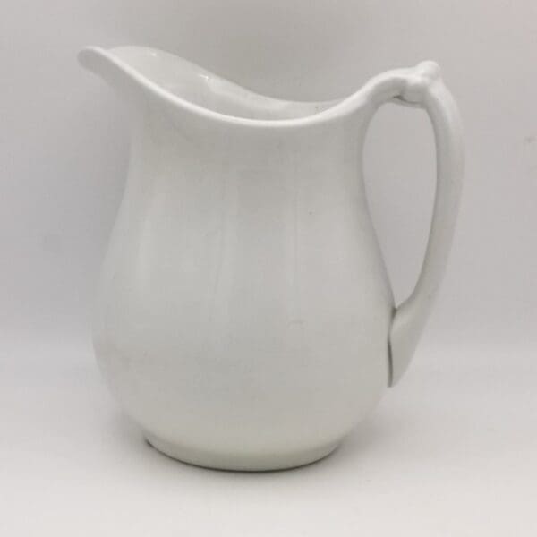 1890s White J & G Meakin Hanley Pitcher Made In England Ironstone China - Image 6