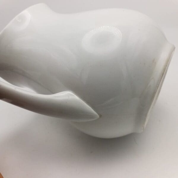 1890s White J & G Meakin Hanley Pitcher Made In England Ironstone China - Image 8