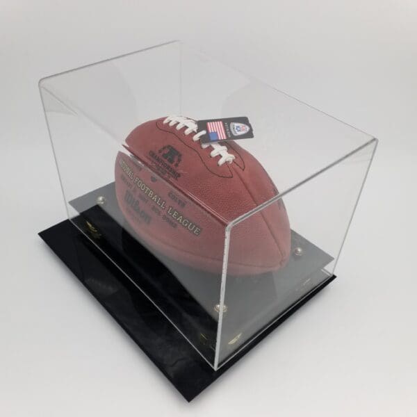 NFL AFC Championship Football, Display Case Patriots v Colts 2007 - Image 3