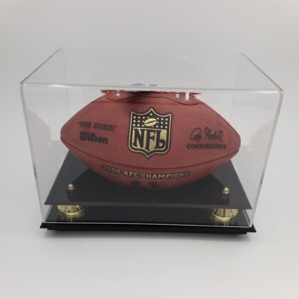 NFL AFC Championship Football, Display Case Patriots v Colts 2007