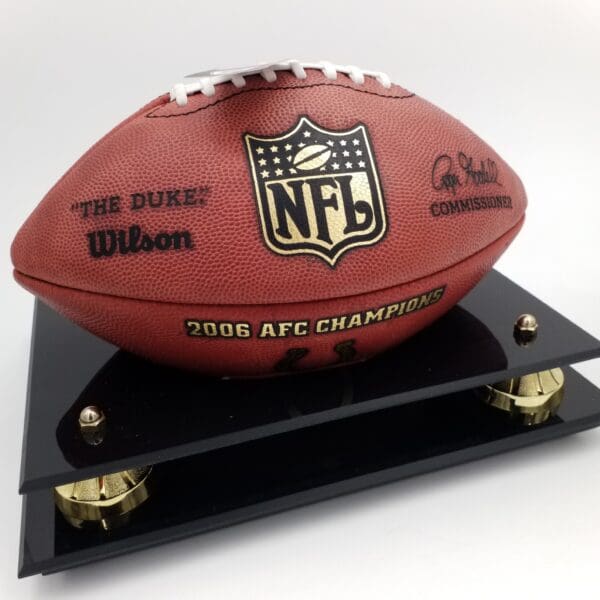 NFL AFC Championship Football, Display Case Patriots v Colts 2007 - Image 7