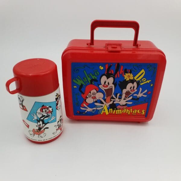 Red Animaniacs Lunchbox and Thermos by Aladdin 1994 Warner Bros