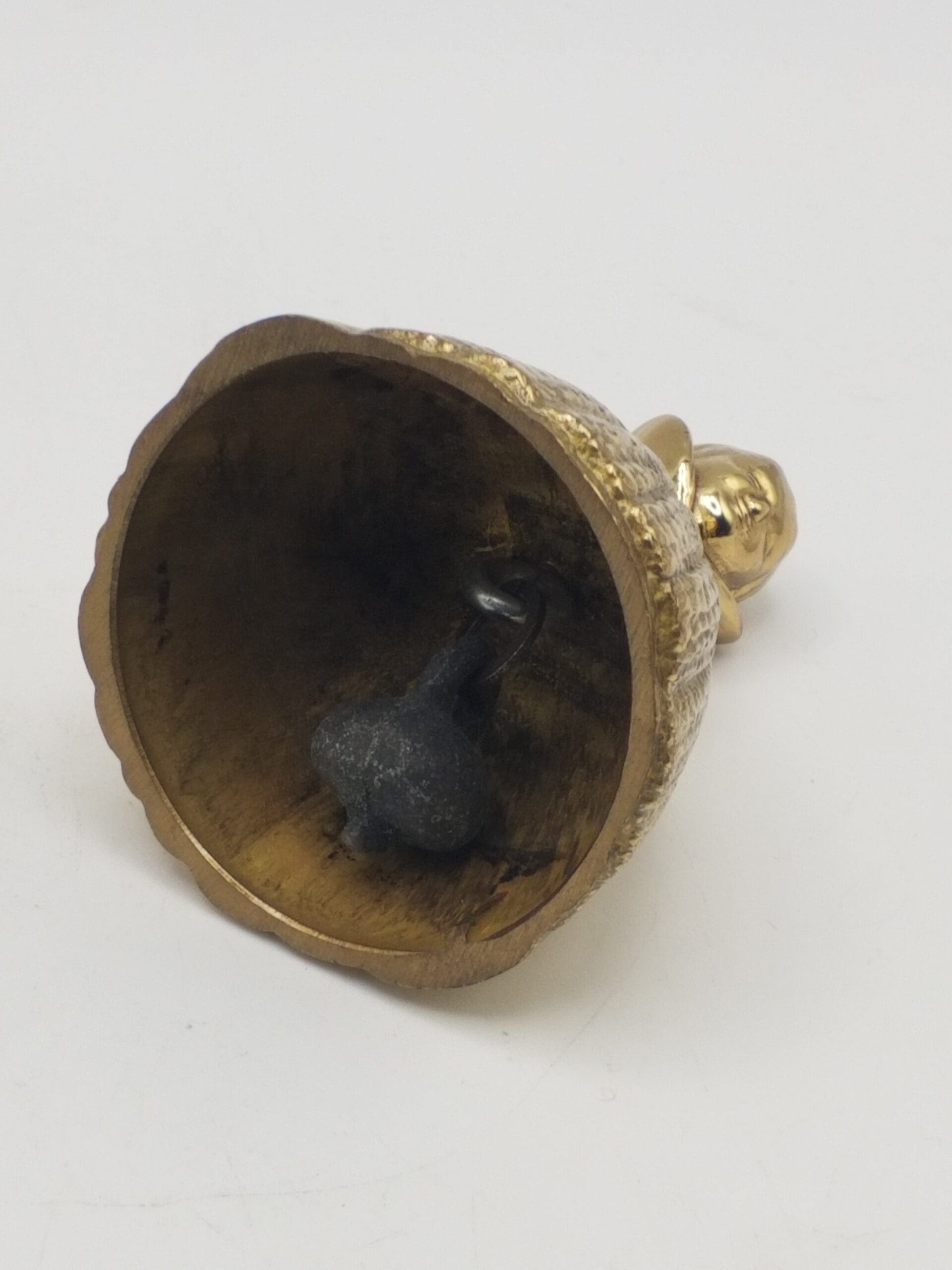 Vintage Lady Figural Solid Brass Dinner Bell, Victorian / Dutch Style - Image 5