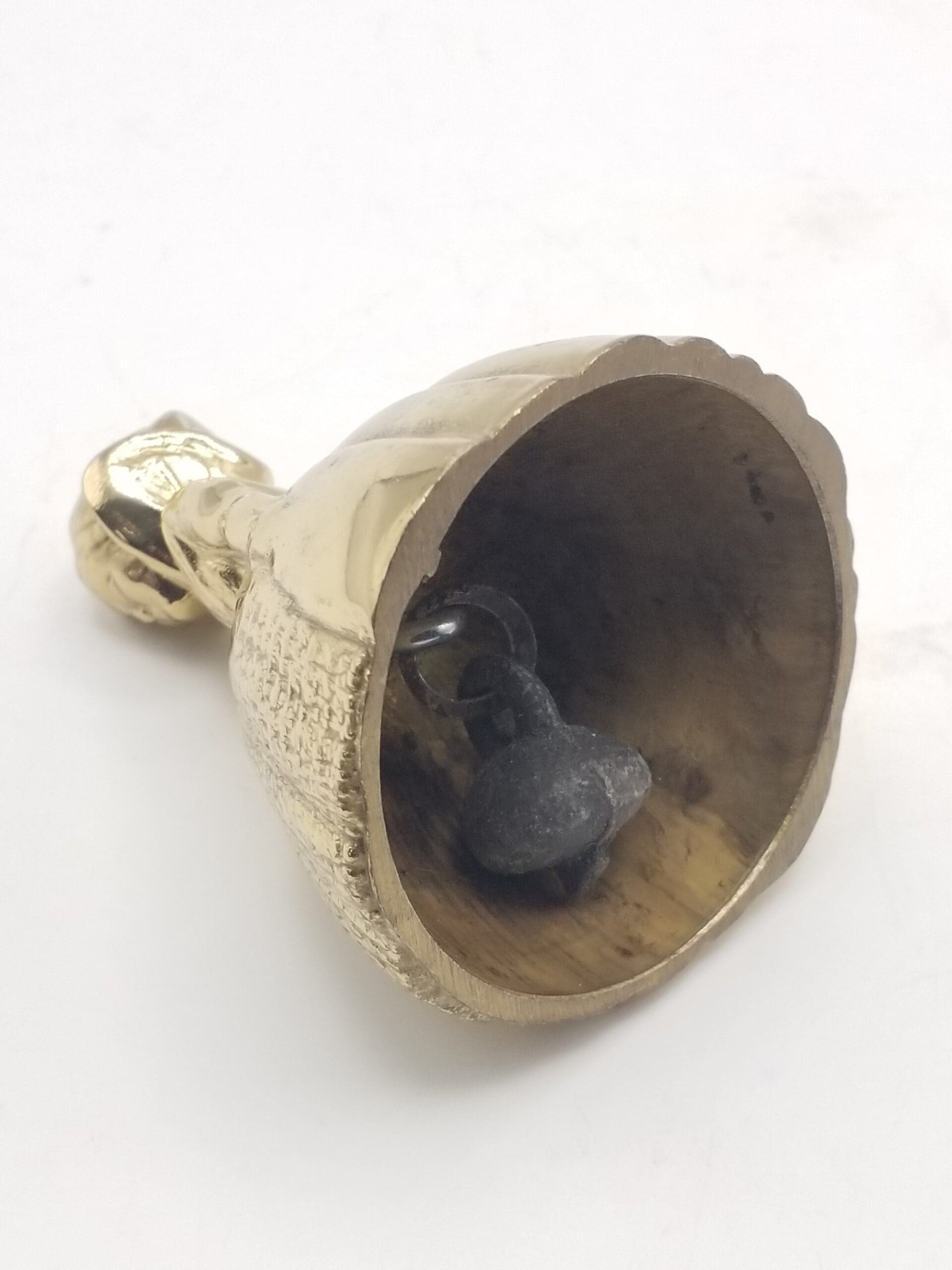 Vintage Lady Figural Solid Brass Dinner Bell, Victorian / Dutch Style - Image 6