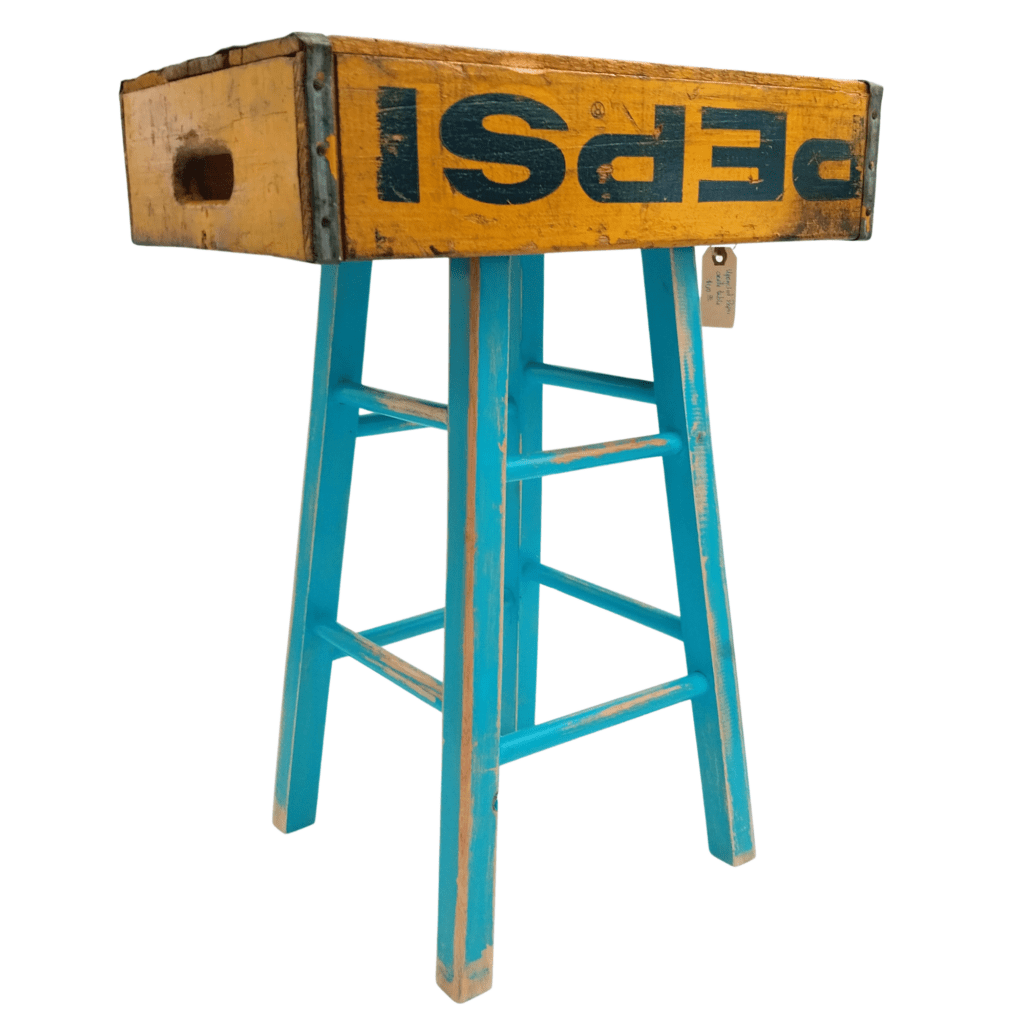 Upcycled Vintage Pepsi Crate Table
