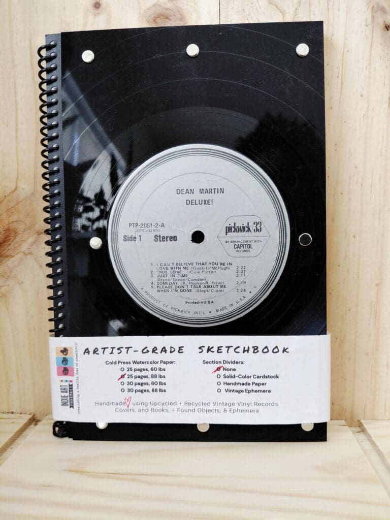 IAP Sketchbook: Dean Martin Portrait "Deluxe!" Picture Record Cover