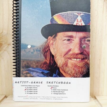 IAP Sketchbook: Willie Nelson LP Record Picture Cover