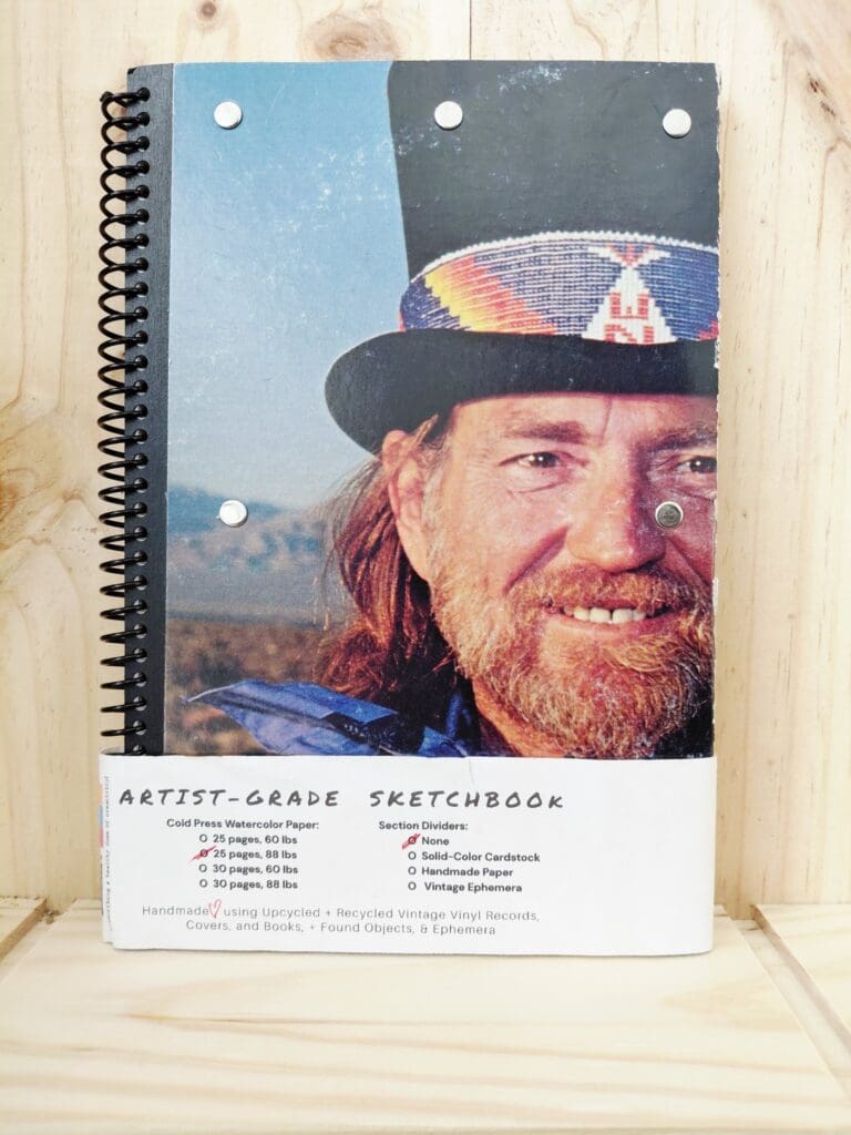 IAP Sketchbook: Willie Nelson LP Record Picture Cover