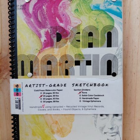 IAP Sketchbook: Dean Martin Retro Type LP Picture Record Cover