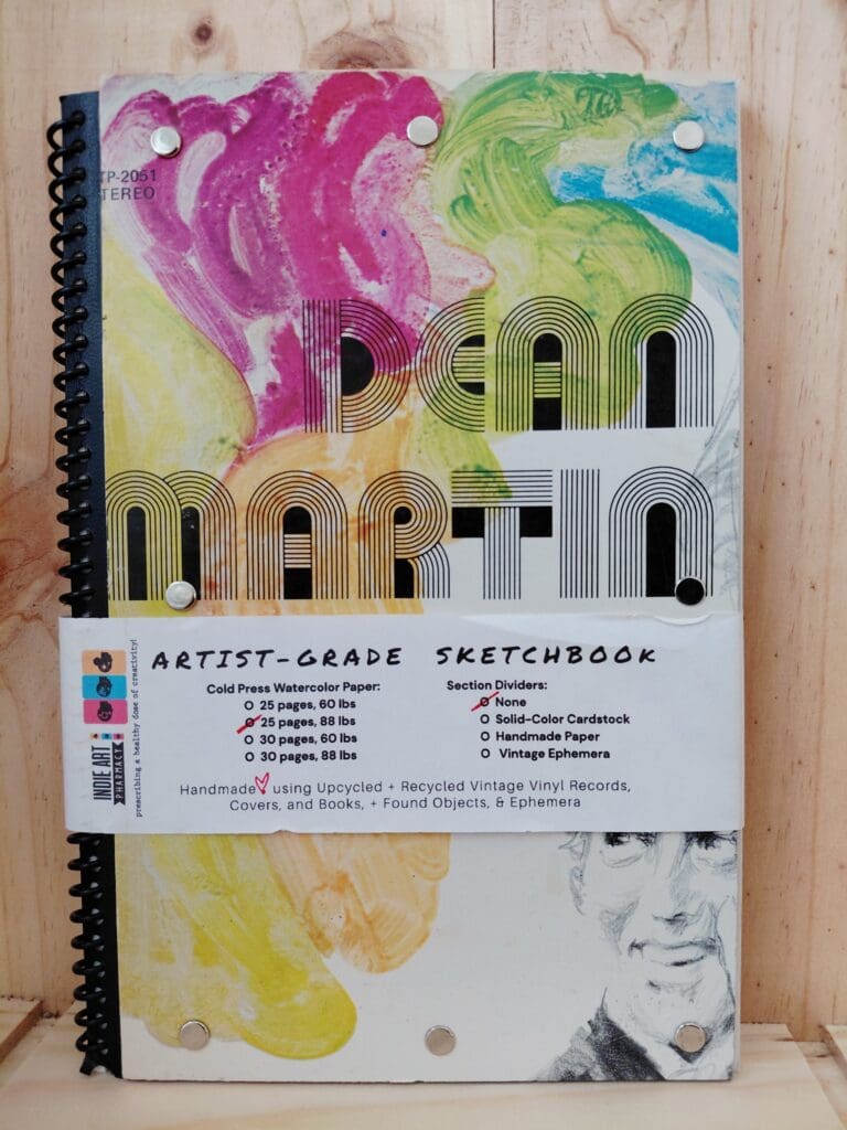 IAP Sketchbook: Dean Martin Retro Type LP Picture Record Cover