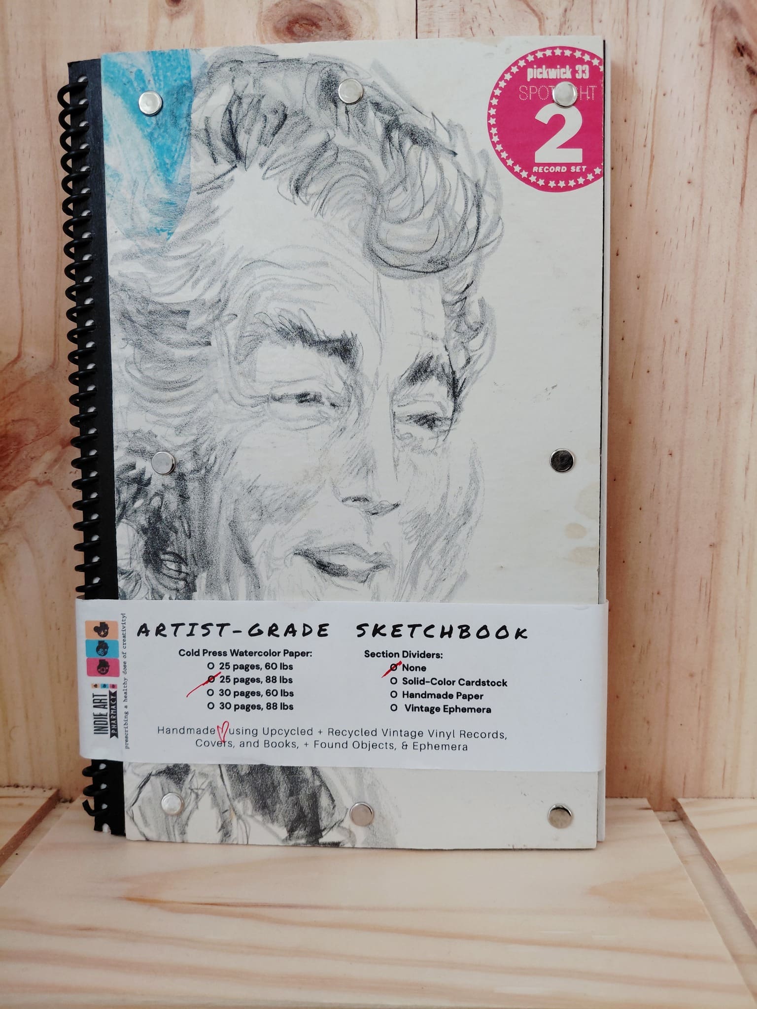 IAP Sketchbook: Dean Martin Portrait #2 LP Picture Record Cover