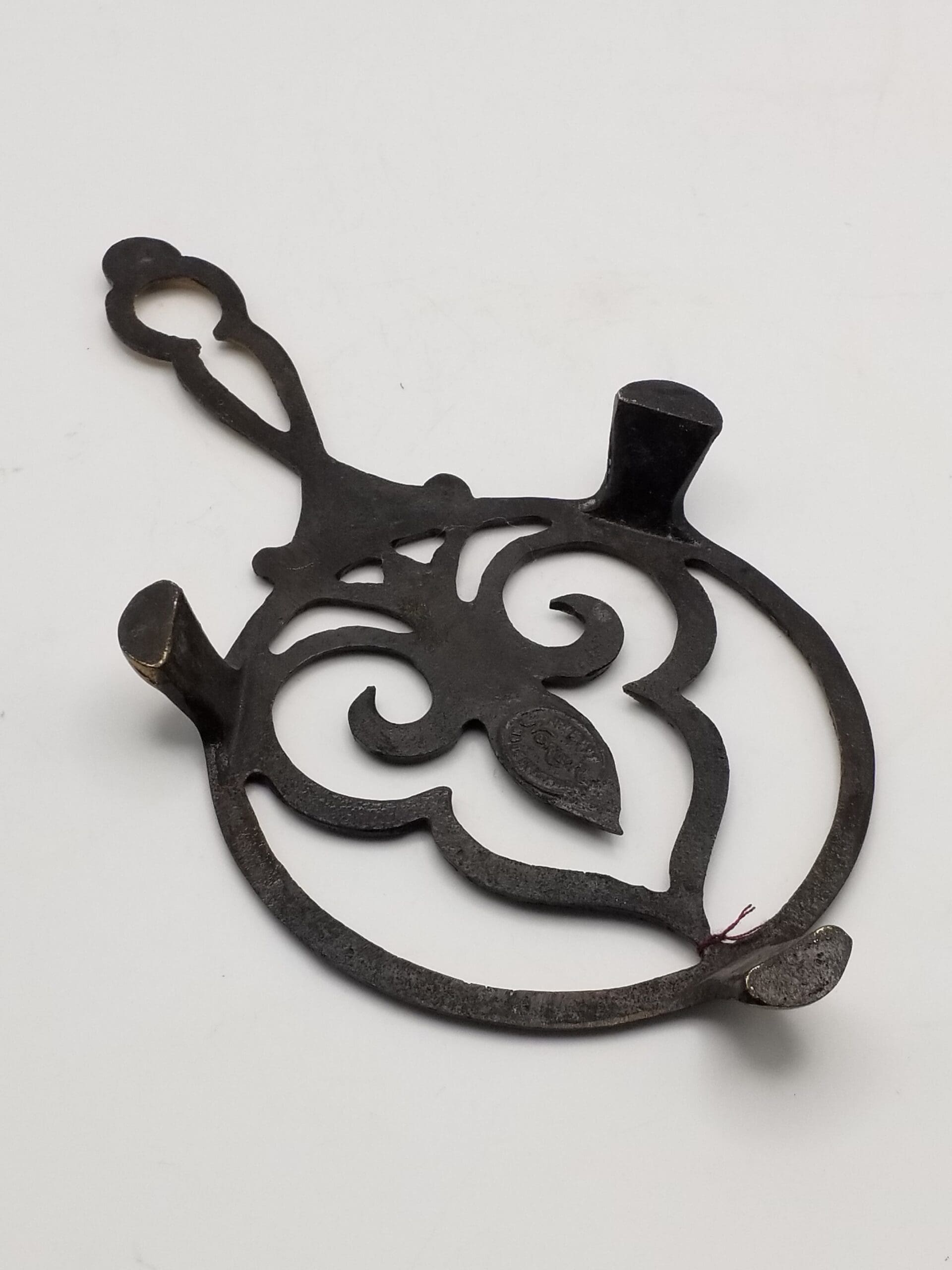 Vintage Cast Iron and Brass Trivet, with Maker's Mark (see photo) - Image 2