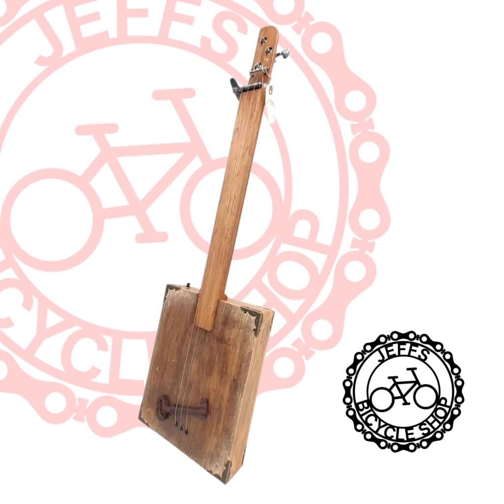 "The Keyhole Howler": Electric 3-String Resonator Guitar by Jeff's Bicycle Shop
