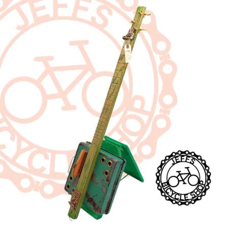 "The Pit Stop Plucker": Electric 3-String Resonator Guitar by Jeff's Bicycle Shop