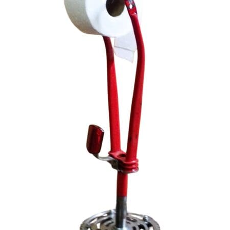 Upcycled Bike Fork Toilet Paper Holder by Jeff's Bicycle Shop