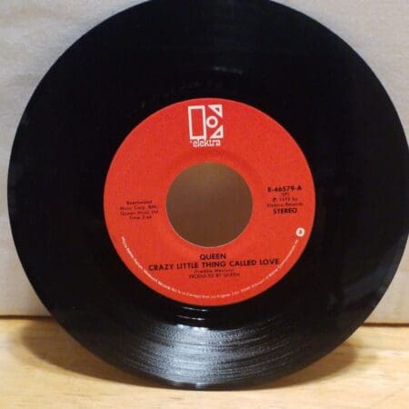 Queen - 45 Vinyl Record - Spread Your Wings, Crazy Little Thing Called Love - Elektra Records