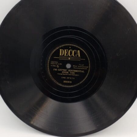 The Ink Spots Shellac 78 Record, I'd Climb The Highest Mountain, I'm Getting Sentimental Over You - Decca Records
